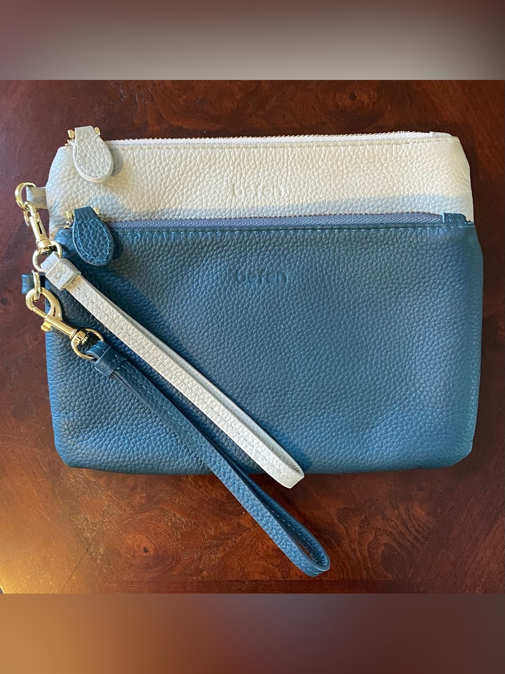EUC - Set of 2, Befen Leather Wristlet Clutch